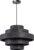 ETH Jones hanglamp E27 5 x stof ring kleur antraciet grijs