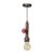 Fire Hose hanglamp 1x E27 goud zwart