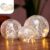 Gadgy Bollamp Glas met Lichtsnoer – Set van 3 – Decoratie Woonkamer – Tafellamp op Batterijen – Sfeerverlichting 8, 10 & 12 CM – Versiering Raam – Vensterbank Decoratie