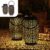 Gadgy Solar Oosterse Lantaarn XL – Tafellamp set van 2 – Solar Tuinverlichting op Zonneenergie – Led Buitenverlichting met Dag/Nacht Sensor – Hanglamp – Tuinlantaarn – 22xØ14CM…