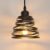 Goeco Hanglamp – 15cm – Klein – E27 – Vintage Industriële Kroonluchter- Met Spiraalvormige Kooidraadkap – Zwarte – Lijnlengte 1.2m – Geen Lamp