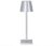 Goeco-Tafellamp-Draadloos-Dimbaar-Aanraakbediening-Warm wit-3000K-Aluminium-Modern nachtlampje-Bureaulamp-IP54-Oplaadbaar via USB-Draagbaar-Buiten-Zilver