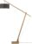 GOOD&MOJO Vloerlamp Montblanc – Bamboe/Donkergrijs – 175x47x207cm – Scandinavisch,Bohemian – Staande lamp voor Woonkamer – Slaapkamer