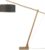 GOOD&MOJO Vloerlamp Montblanc – Bamboe/Donkergrijs – 175x60x207cm – Scandinavisch,Bohemian – Staande lamp voor Woonkamer – Slaapkamer