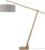 GOOD&MOJO Vloerlamp Montblanc – Bamboe/Lichtgrijs – 175x60x207cm – Scandinavisch,Bohemian – Staande lamp voor Woonkamer – Slaapkamer