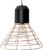 Groenovatie Metalen Hanglamp Cage – E27 Fitting – Koper – Zwart – Ø45 x 40 cm