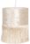 HAES DECO – Hanglamp – Modern Chic – Trendy Lamp, formaat Ø 20×26 cm – Beige / Gebroken wit – Ronde Hanglamp Eettafel, Hanglamp Eetkamer