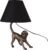 HAES DECO – Tafellamp – City Jungle – Aap, formaat 29x27x43 cm – Bruin / Zwart Polyresin – Bureaulamp, Sfeerlamp, Nachtlampje