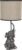 HAES DECO – Tafellamp – City Jungle – Olifant Lamp, formaat Ø 20×45 cm – Beige / Grijs Polyresin – Bureaulamp, Sfeerlamp, Nachtlampje