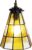 HAES DECO – Tiffany Hanglamp Ø 15×115 cm Geel Bruin Glas Metaal Hanglamp Eettafel Hanglampen Eetkamer Glas in Lood