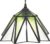 HAES DECO – Tiffany Hanglamp Ø 31×107 cm Groen Glas Metaal Zeshoek Hanglamp Eettafel Hanglampen Eetkamer Glas in Lood