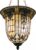 HAES DECO – Tiffany Hanglamp Ø 41×126 cm Beige Bruin Metaal Glas Hanglamp Eettafel Hanglampen Eetkamer Glas in Lood