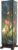 HAES DECO – Tiffany Tafellamp 17x17x58 cm Groen Roze Glas Vierkant Tulpen Tiffany Bureaulamp Tiffany Lampen Glas in Lood