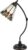 HAES DECO – Tiffany Tafellamp Ø 26×50 cm Beige Rood Glas Tiffany Bureaulamp Tiffany Lampen Glas in Lood