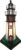 HAES DECO – Tiffany Tafellamp Vuurtoren 11x11x25 cm Bruin Beige Glas Tiffany Bureaulamp Tiffany Lampen Glas in Lood