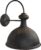 HAES DECO – Wandlamp – Industrial – Vintage / Retro Lamp, formaat 43x35x44 cm – Bruin Metaal – Ronde Muurlamp, Sfeerlamp