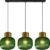 Hanglamp 3-lichts met groen glas – Inya