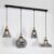 Hanglamp 4-lichts met smoke glas – Kendall