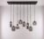 hanglamp 8 mix smoke glass