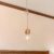 Hanglamp Corby E27 zwart houtkleurig en jute