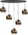 Hanglamp Fantasy Apple Gold Ovaal 5Lichts 1mtr