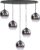 Hanglamp Fantasy Apple Smoke Ovaal 5Lichts 1mtr