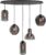 Hanglamp Fantasy Smoke Glas Ovaal 5Lichts