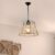 Hanglamp Harrogate E27 zwart en jute