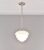 Hanglamp Highlight ArtDeco Oxford – opaalglas diameter – 1xE27 – ⌀ 25 – schoollamp jaren20 jaren30