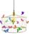 Hanglamp Kinderkamer met Vlinders-GOUD-Neon-Kinder hanglampen-Hanglamp kinderkamer goudkleurig-lamp met vlinders-vlinderlamp-lamp babykamer-lamp kinderkamer-lamp…