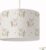 Hanglamp konijntjes en bloemen – schattige hanglamp – lente – lampen – 30x30x24 cm – kinder & babykamer – kunststof – wit – excl. lichtbron