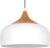 Hanglamp Led Scandinavisch Nordic Wit 30.5cm – Rond – Hout – Modern – Dimbaar -Kamer – Keuken – Woonkamer – Eetkamer – Slaapkamer – Hal – Cafe – Bar – Restaurant – Horeca