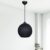 Hanglamp Lisburn E27 zwart