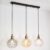 Hanglamp Lotte – 3 lichts – bolling detail – 3 kleuren – woonkamer – eetkamer