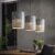 Hanglamp Sanaa – 3-lamps – 20cm – Grijs