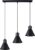 Hanglamp Taleja 3 – Hanglampen – Woonkamer Lamp – ES111 – Zwart