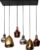 Hanglamp Tricolore 3+3 Mix Glass E27 Fitting