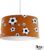 Hanglamp voetbal – kinder & babykamer – lampen – oranje – kunststof – 30x25cm – excl. lichtbron