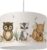 Hanglamp woodland bosdieren-kinderkamerdecoratie-lampen-bosdieren-beer-hertje-uil-eekhoorn-bos-kinderkameraccessoires