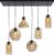 HighLight hanglamp Fantasy 6L – zwart / amber