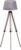 HOMCOM Staande lamp vloerlamp stalamp tripod in hoogte verstelbaar hout Scandinavisch B31-118