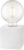 Home Sweet Home – Moderne tafellamp Dry Vierkant – Wit – 8,5/8,5/8,5cm – bedlampje – geschikt voor E27 LED lichtbron – gemaakt van Metaal