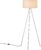 Home Sweet Home – Moderne vloerlamp staande lamp met lampenkap – Linnen – 57/57/150cm – geschikt voor E27 LED lichtbron – geschikt voor woonkamer, slaapkamer, thuiskantoor – met…