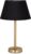 Home Sweet Home tafellamp Largo – tafellamp Stick rond mat brons inclusief lampenkap – lampenkap 30/20/17cm – tafellamp hoogte 38 cm – geschikt voor E27 LED lamp – messing/zwart