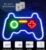 HomeBerg – Controller Neon Wandlamp – LED – Inclusief 2 ophanghaakjes – Game Controller – Neon Verlichting – Nachtlampje – Gaming – Kinderkamer – Sfeerverlichting – Led lamp -…