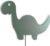 Houten wandlamp kinderkamer | Dino – groen | toddie.nl