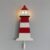 Houten wandlamp kinderkamer | Lighthouse, vuurtoren – wit/rood | toddie.nl