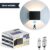 KL Home® – Oplaadbare LED kubus wandlamp – Bewegingssensor – Draadloos – Warm wit 2700K – Zwart – Accu – batterij – Trapverlichting – Sfeer verlichting