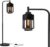 KLIMliving Moorea – Vloerlamp – Zwart – E27 – 168cm – Staande lamp – Industriële vloerlamp – Smoke