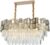 Kroonluchter – Astraluxe Series – Hanglamp – Goud – Ovaal – 80*35 CM